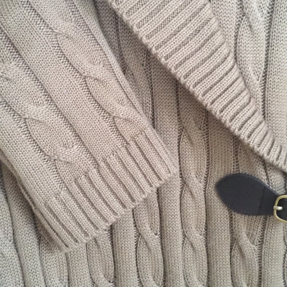 Calvin Klein cable knit side buckle 3/4 dress - Picture 6 of 8